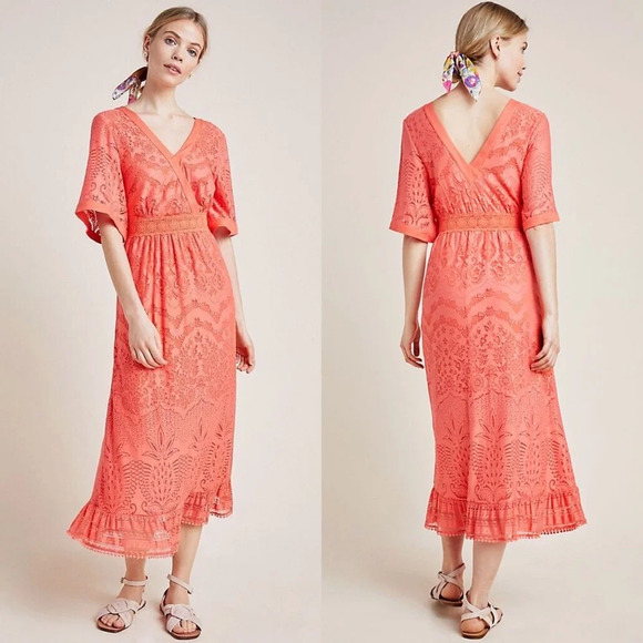 Anthropologie Dresses & Skirts - Anthropologie Farm Rio Devore Lace Maxi Dress